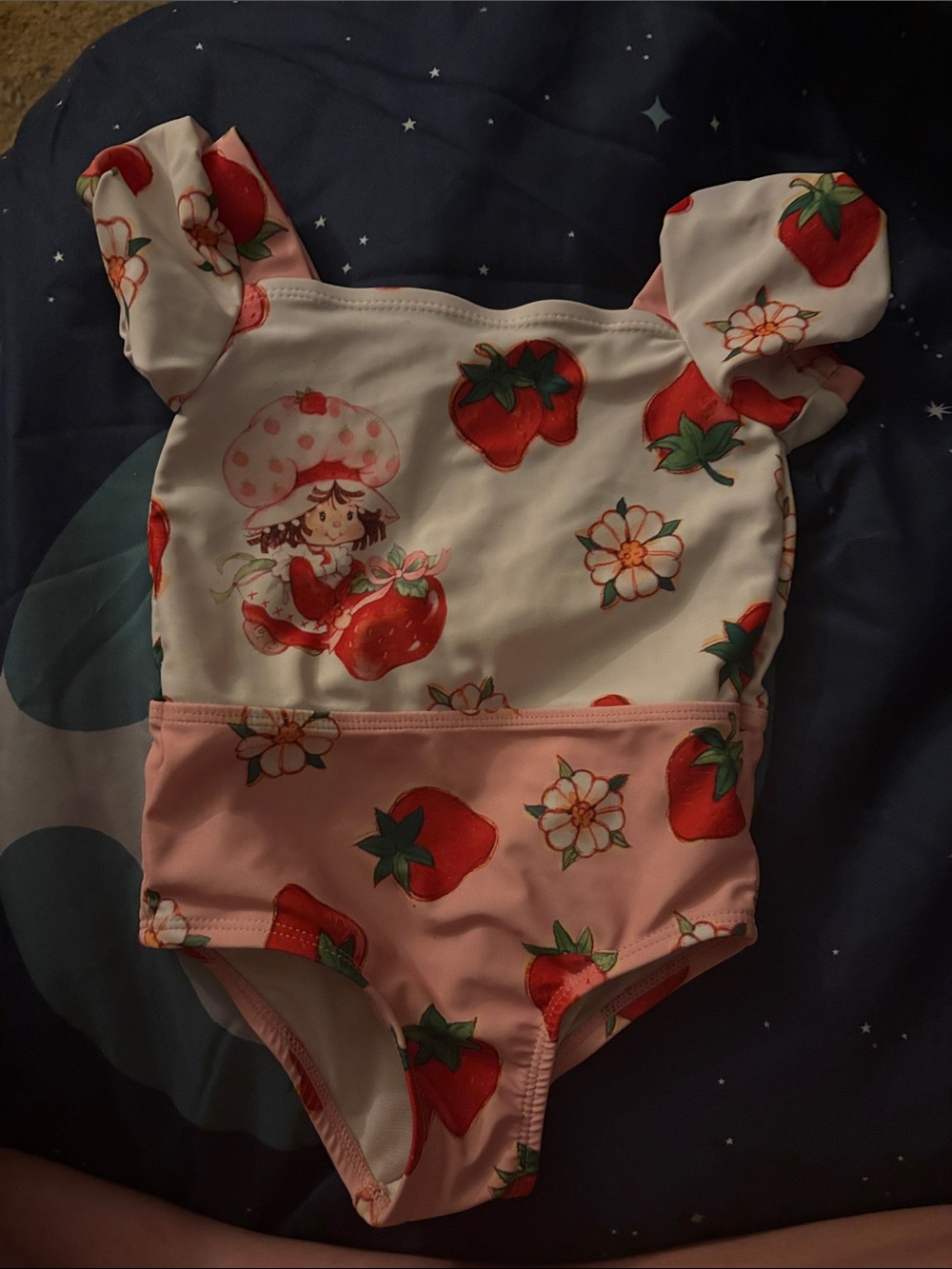 Toddler Pink Strawberry shortcake One-Piece Swimsuit